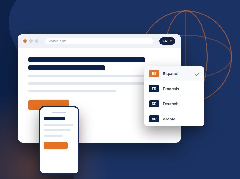 Website and software localization into 245 languages with Vivid Language Solutions
